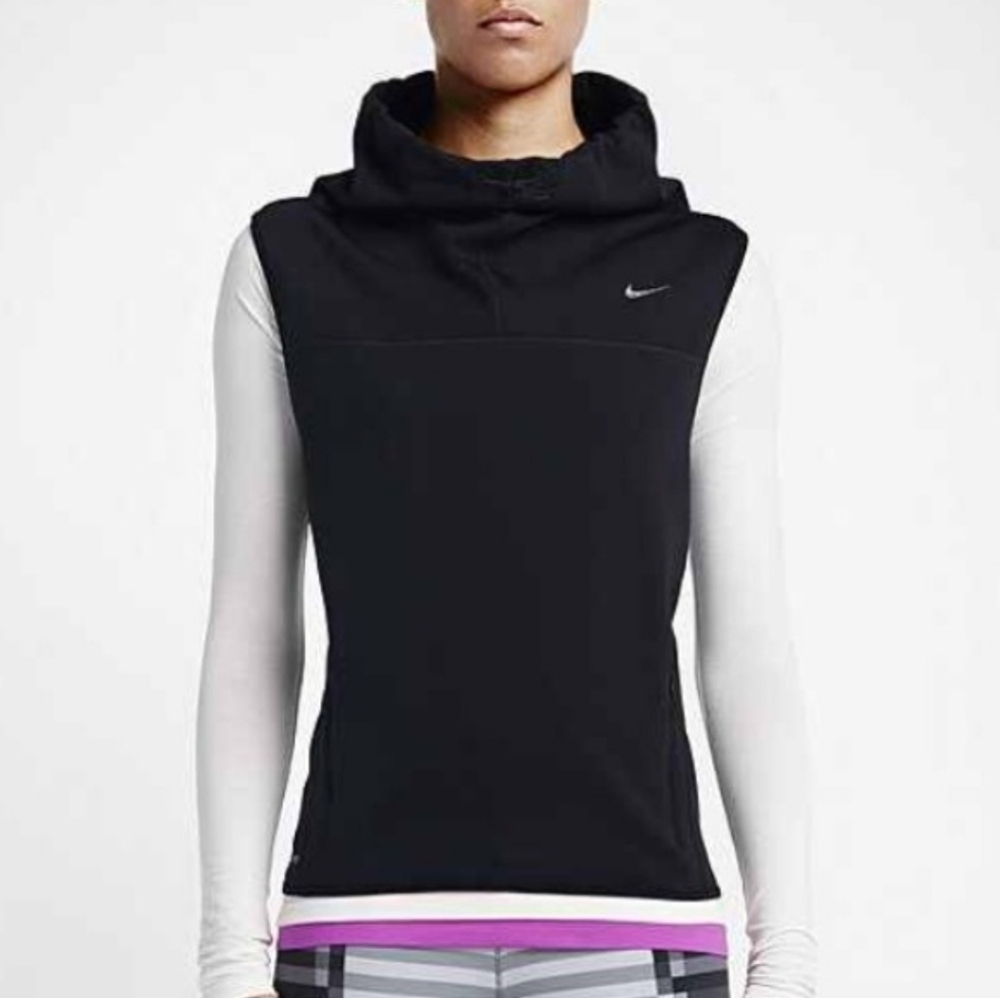 Nike Black Therma-fit Cowl Neck Vest S